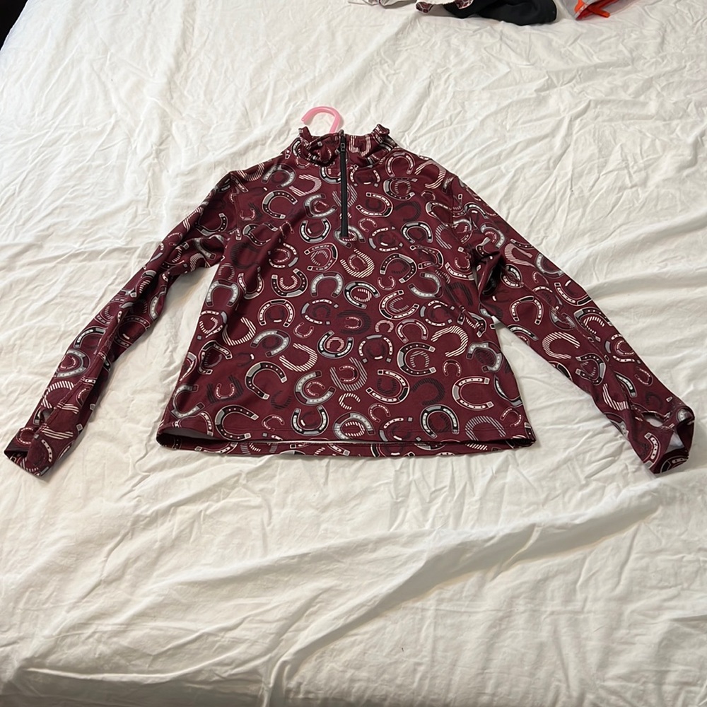 Girls long sleeve riding shirt